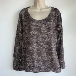 ATHLETA Long Sleeve‎ Hi-Low Hem Top with Thumb Holes, Size Small